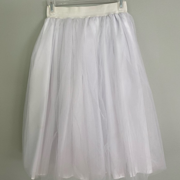 White/Off-white Tulle Skirt - Picture 2 of 4